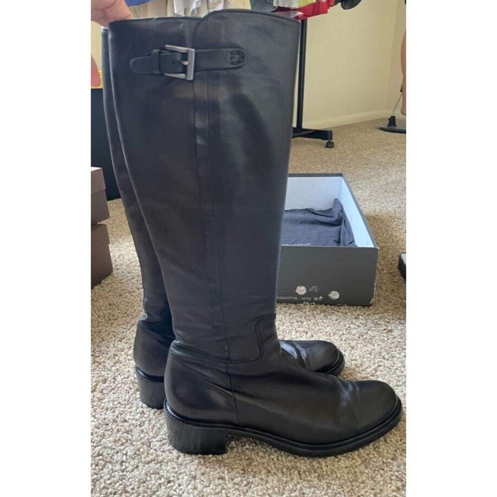 Roberto Del Carlo Black size 38.5 Leather Boots 2” heel
